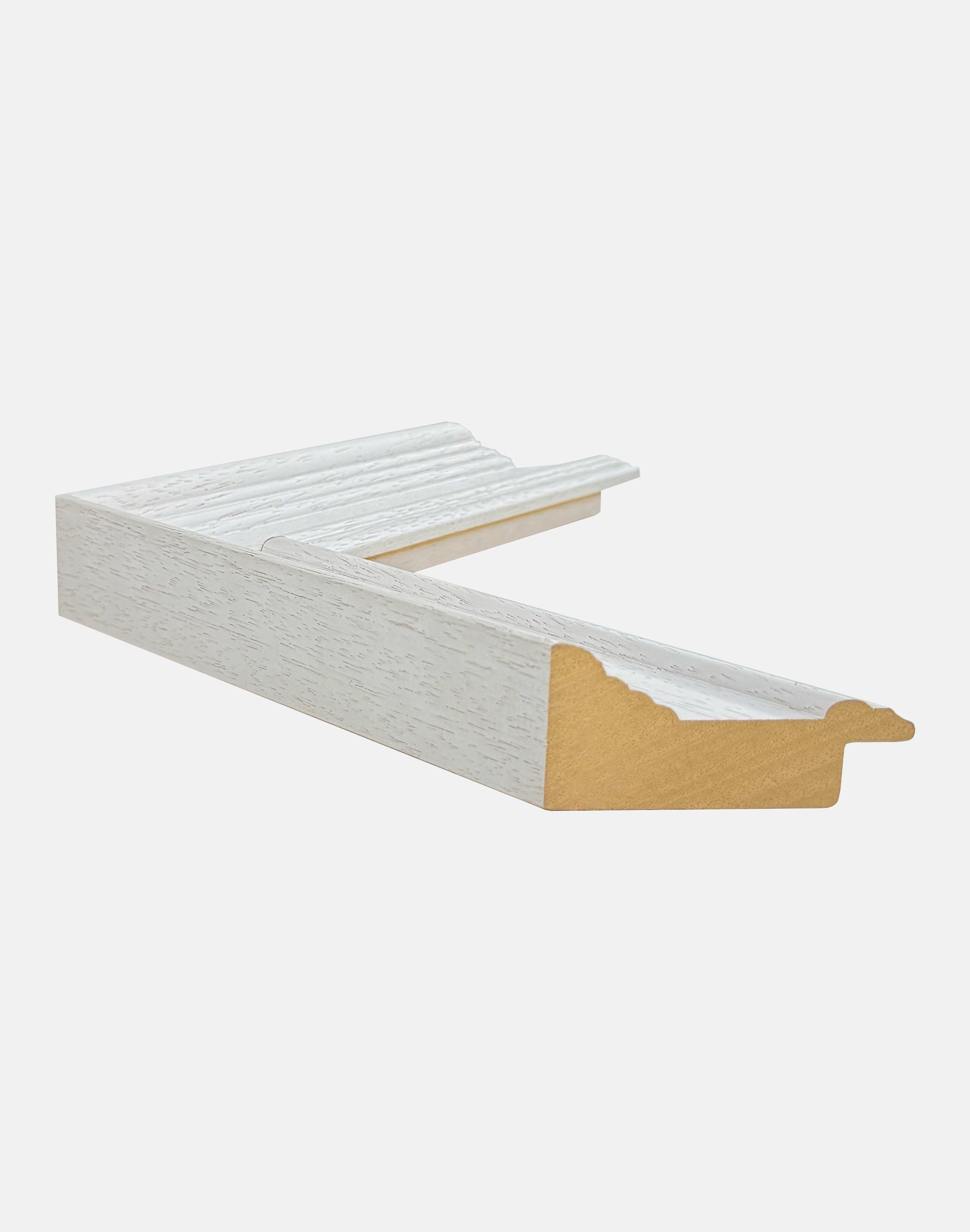 White Stepped Painted Frame