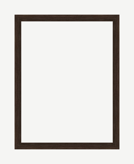 Flat Dark Brown Frame