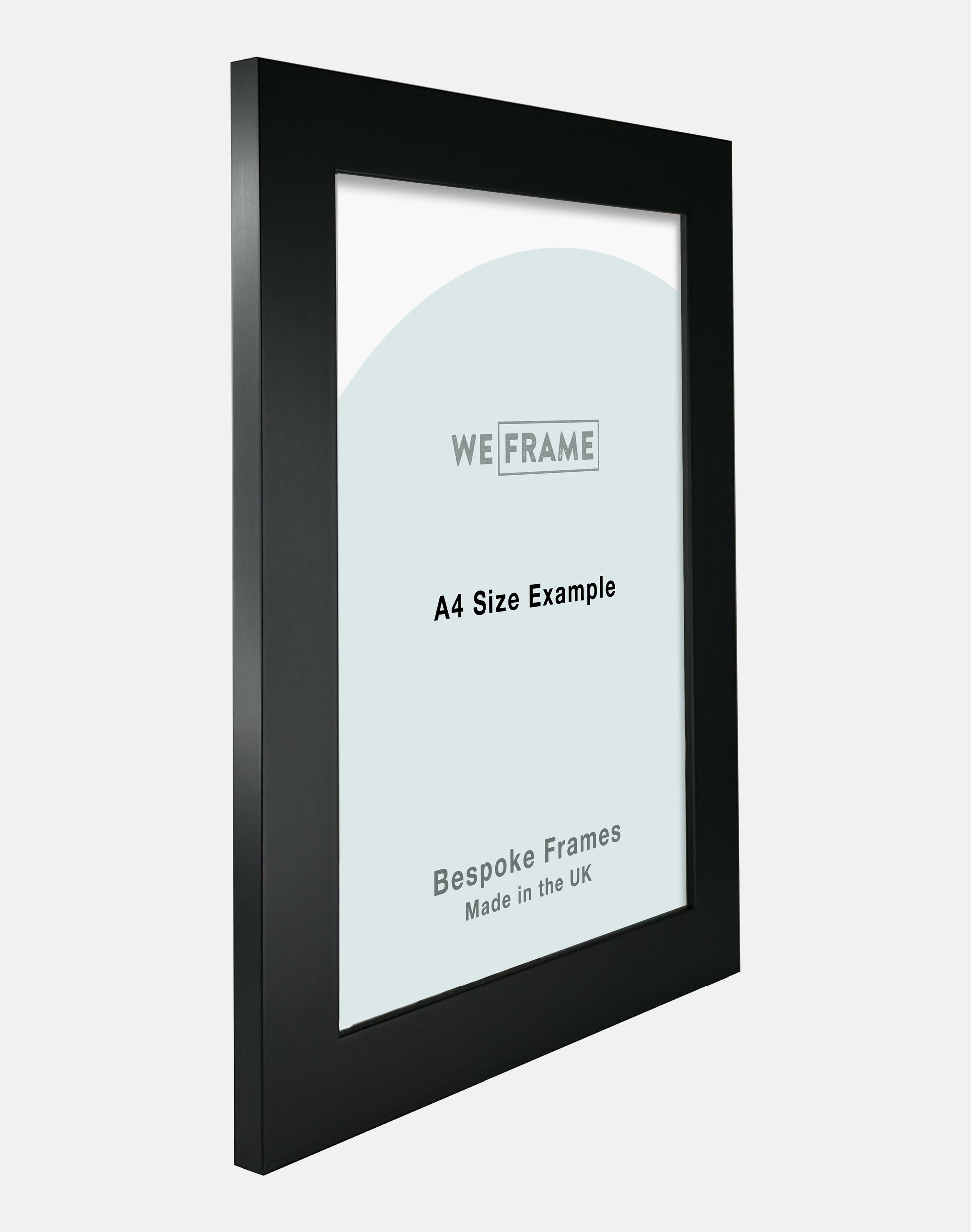 Flat Wide Black Frame