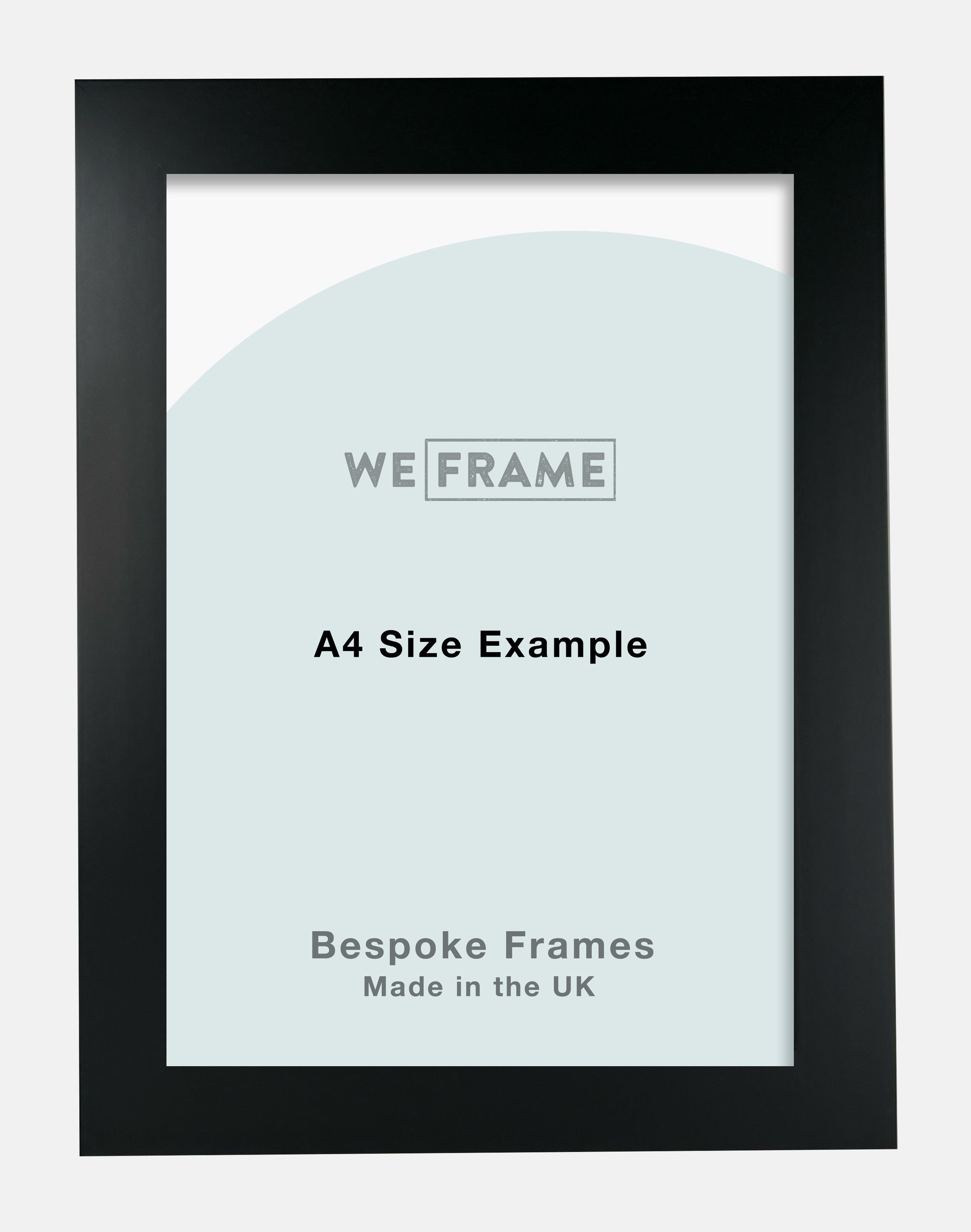 Flat Wide Black Frame