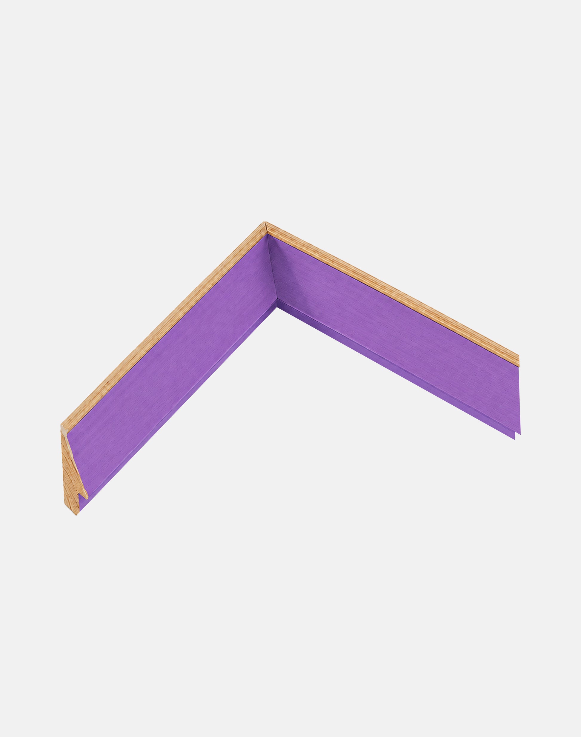 Purple and Oak Angled Bevel Frame