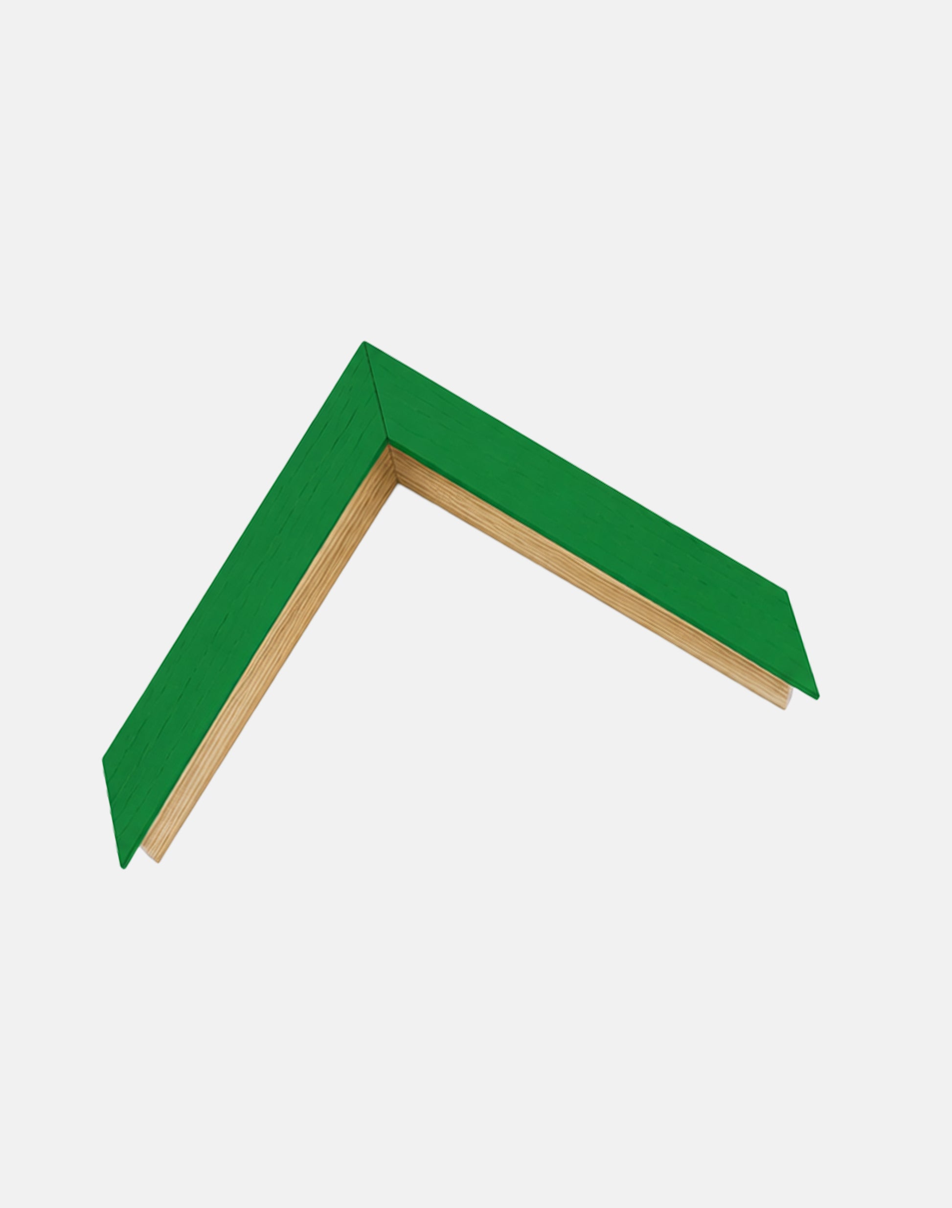 Green and Oak Open Grain Box Frame