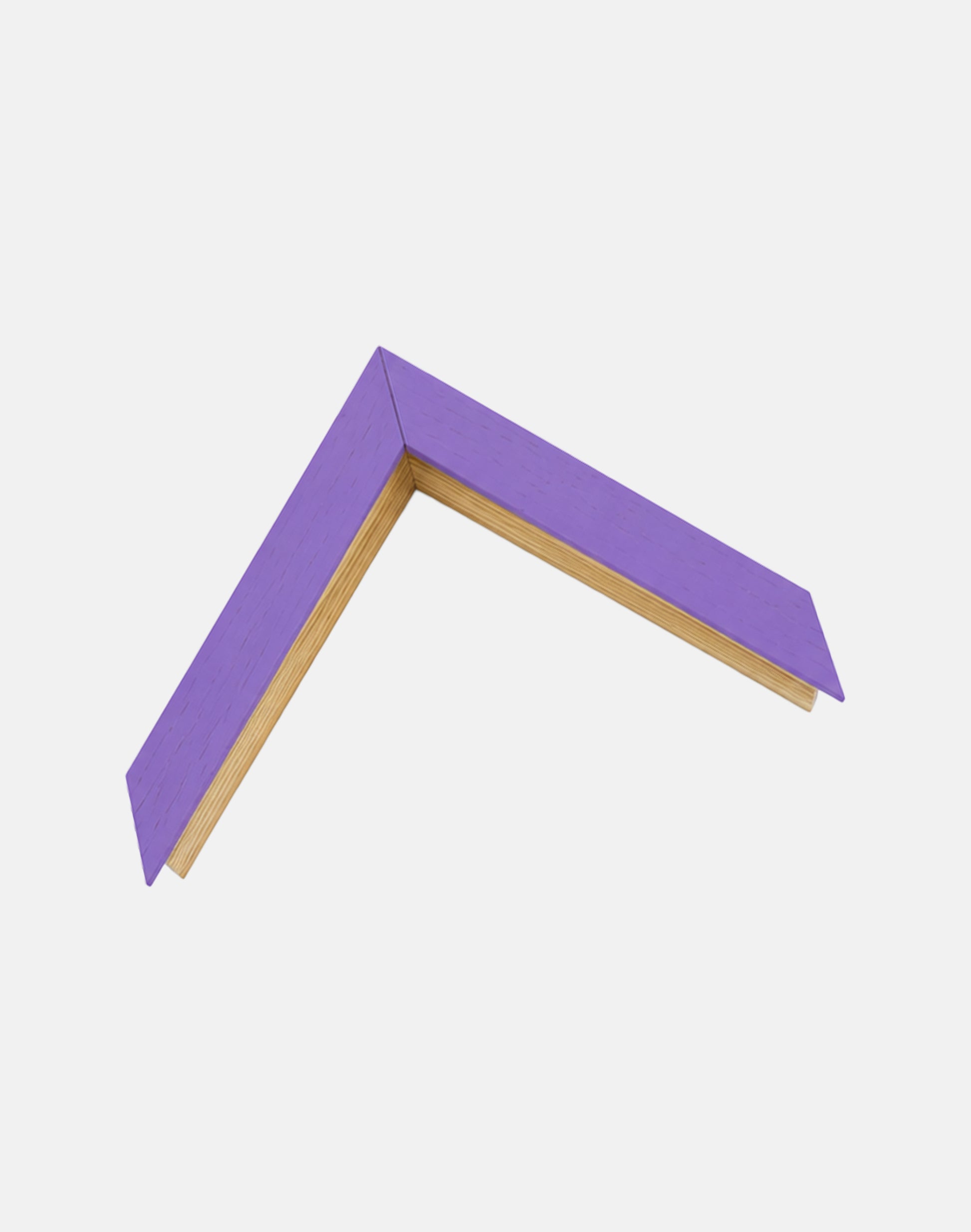 Purple and Oak Open Grain Box Frame