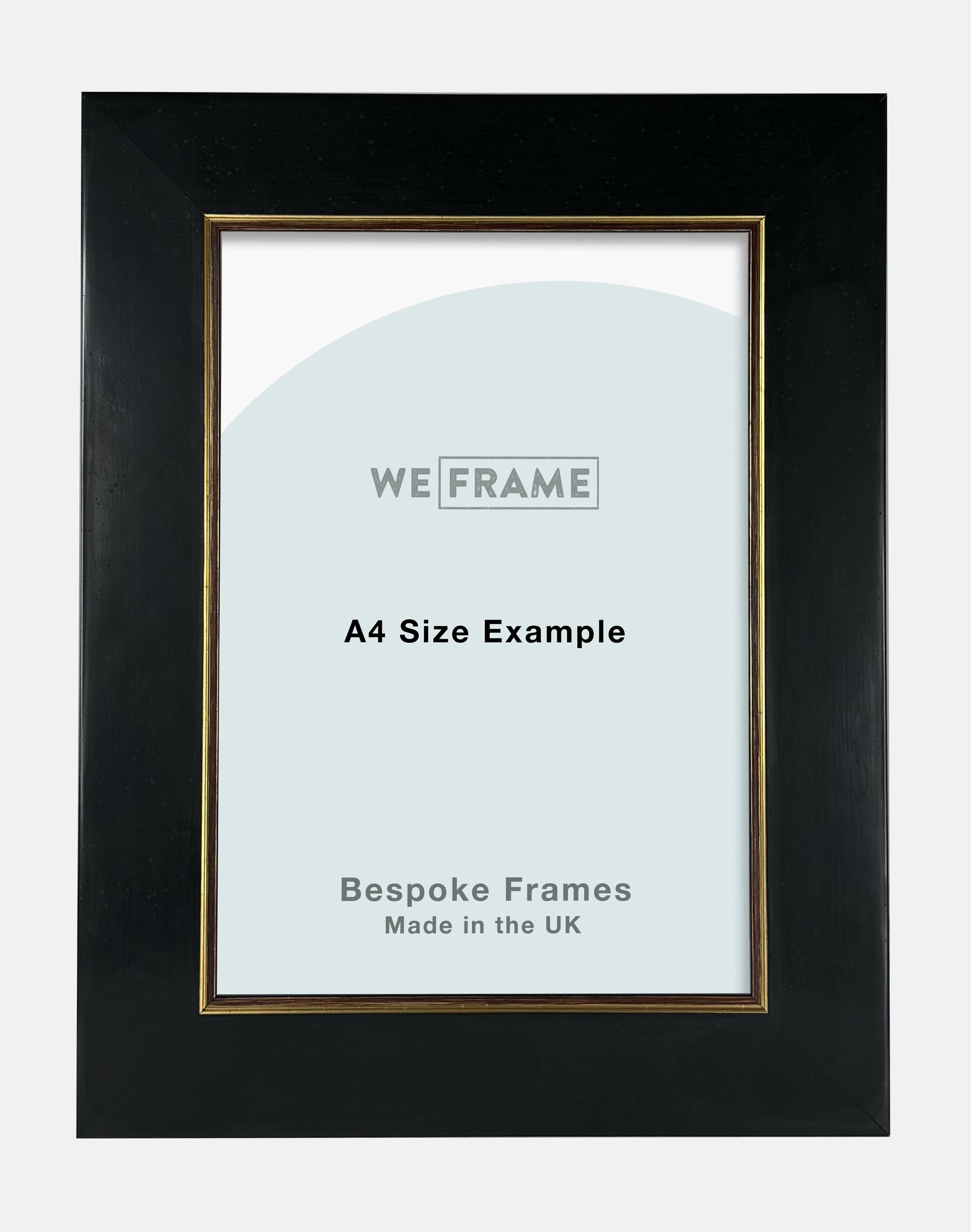 Black and Gold Flat Painted Frame