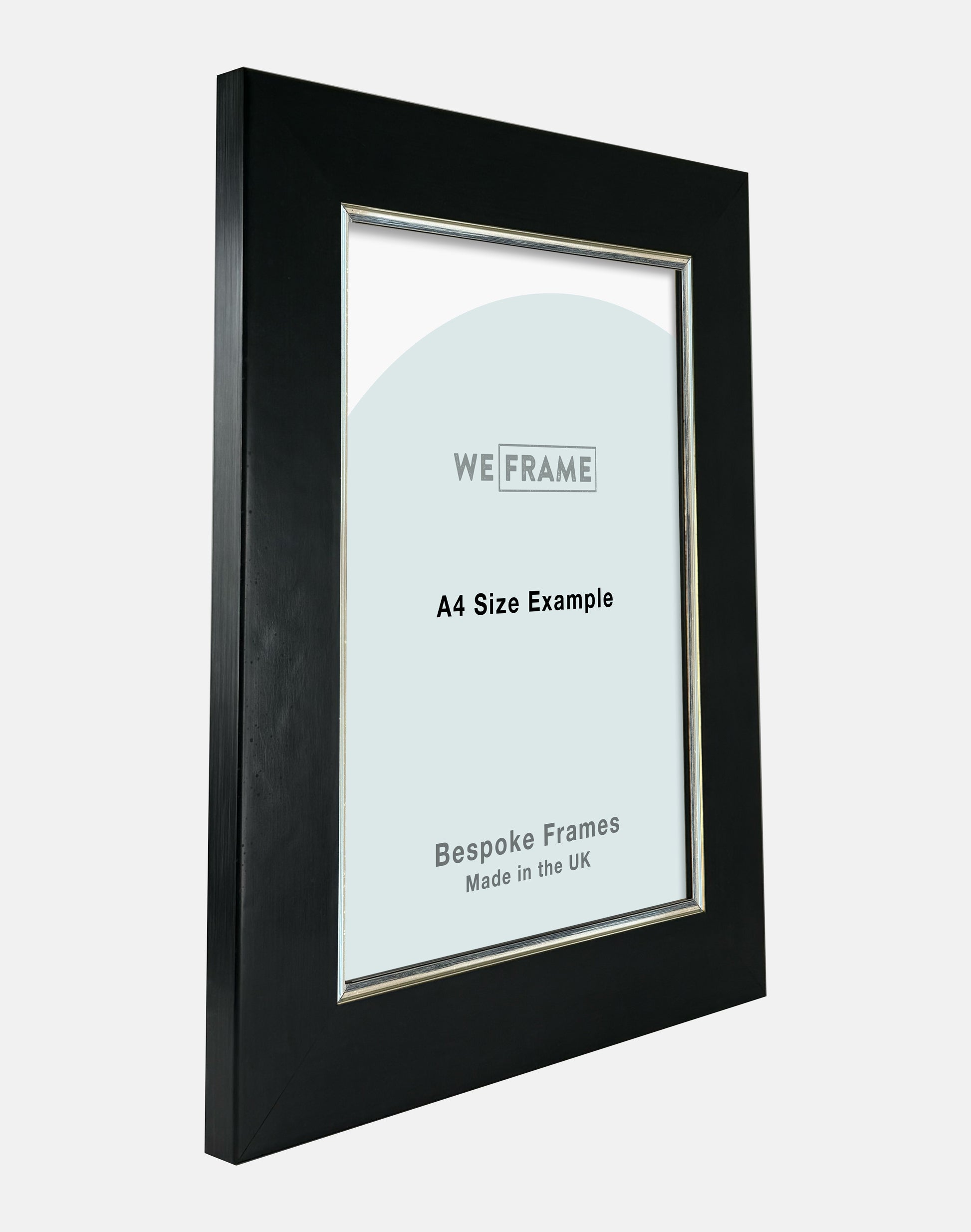 Black and Silver Flat Painted Frame