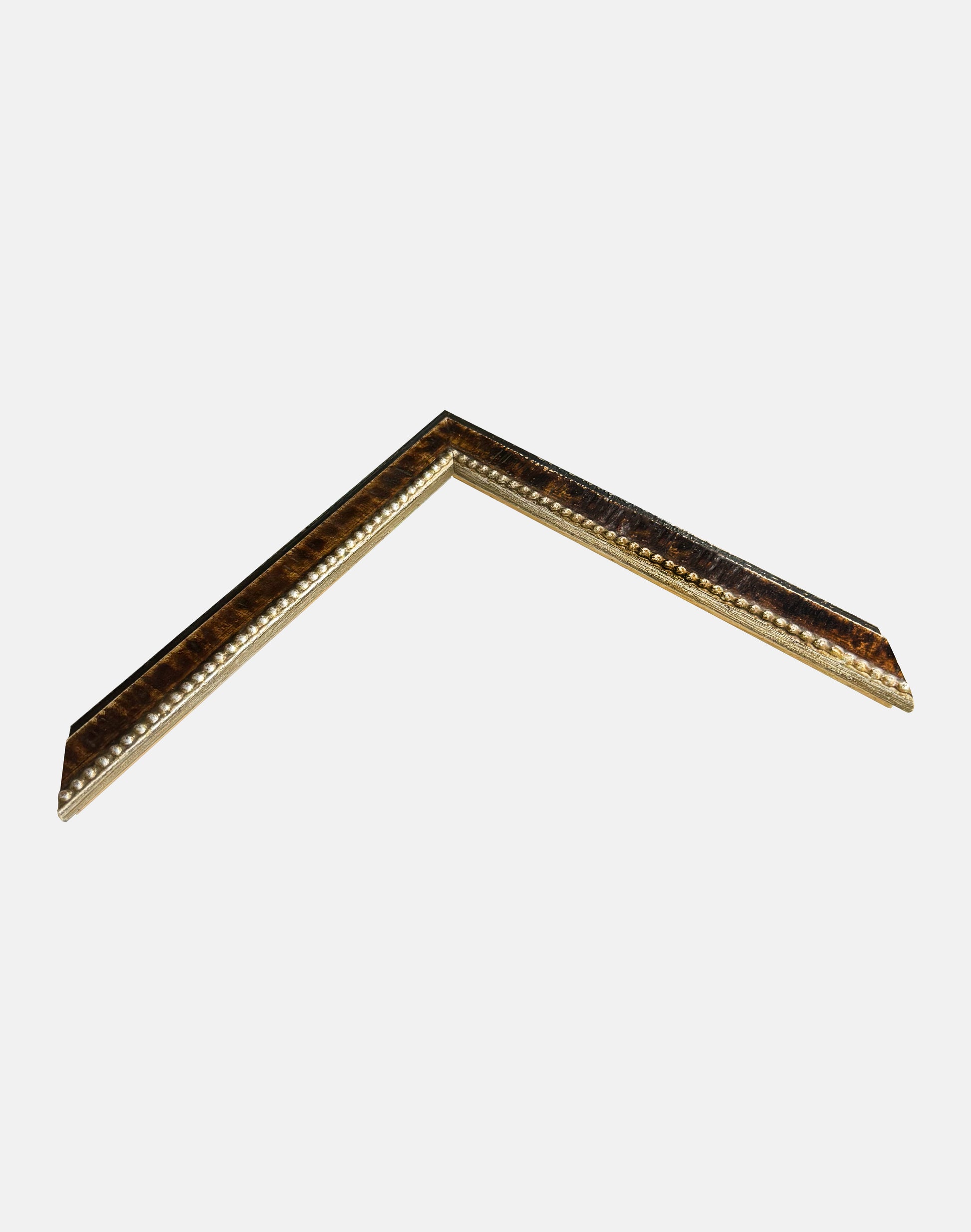 Slim Walnut and Gold Frame
