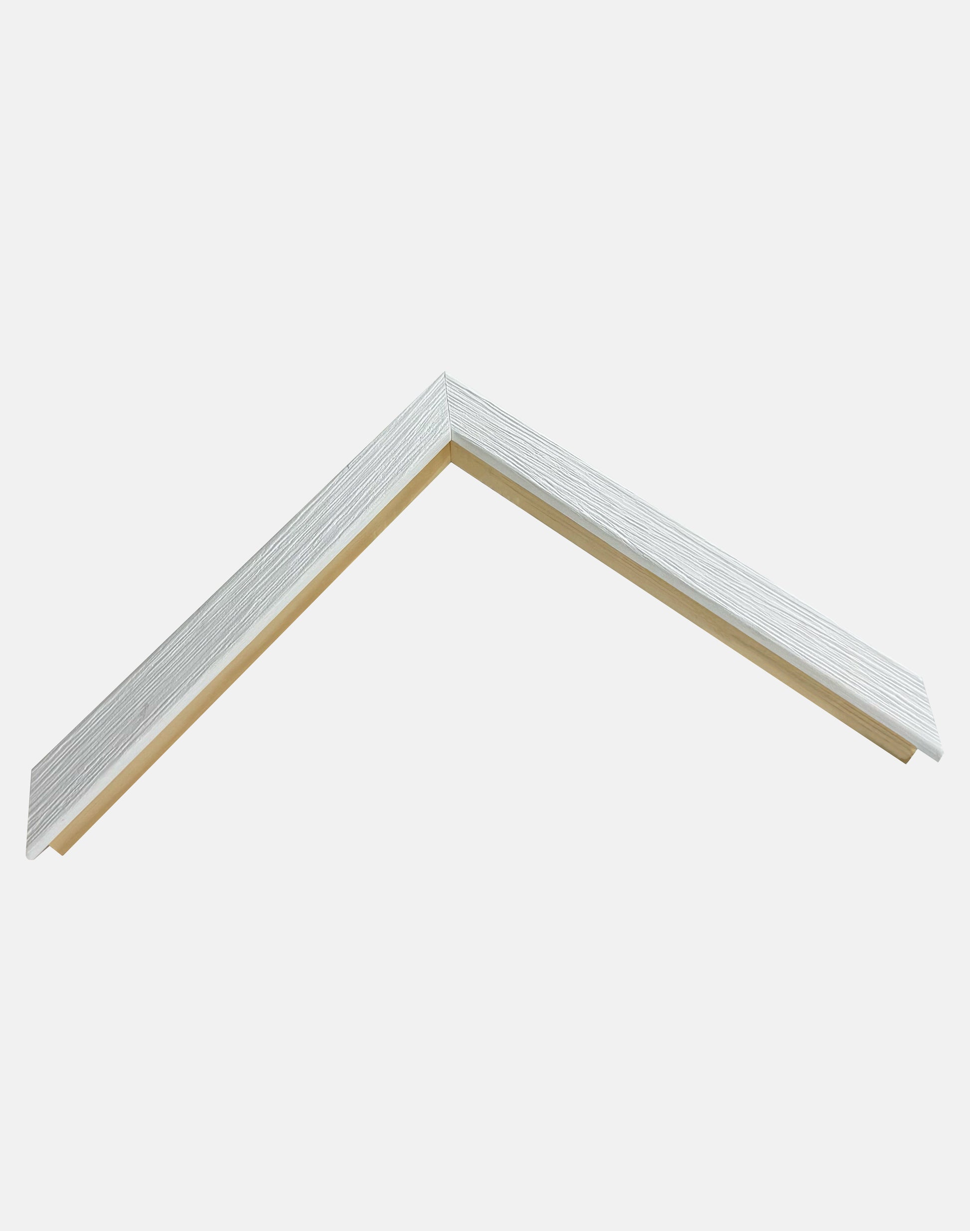 Thin White Open Grained Deep Frame