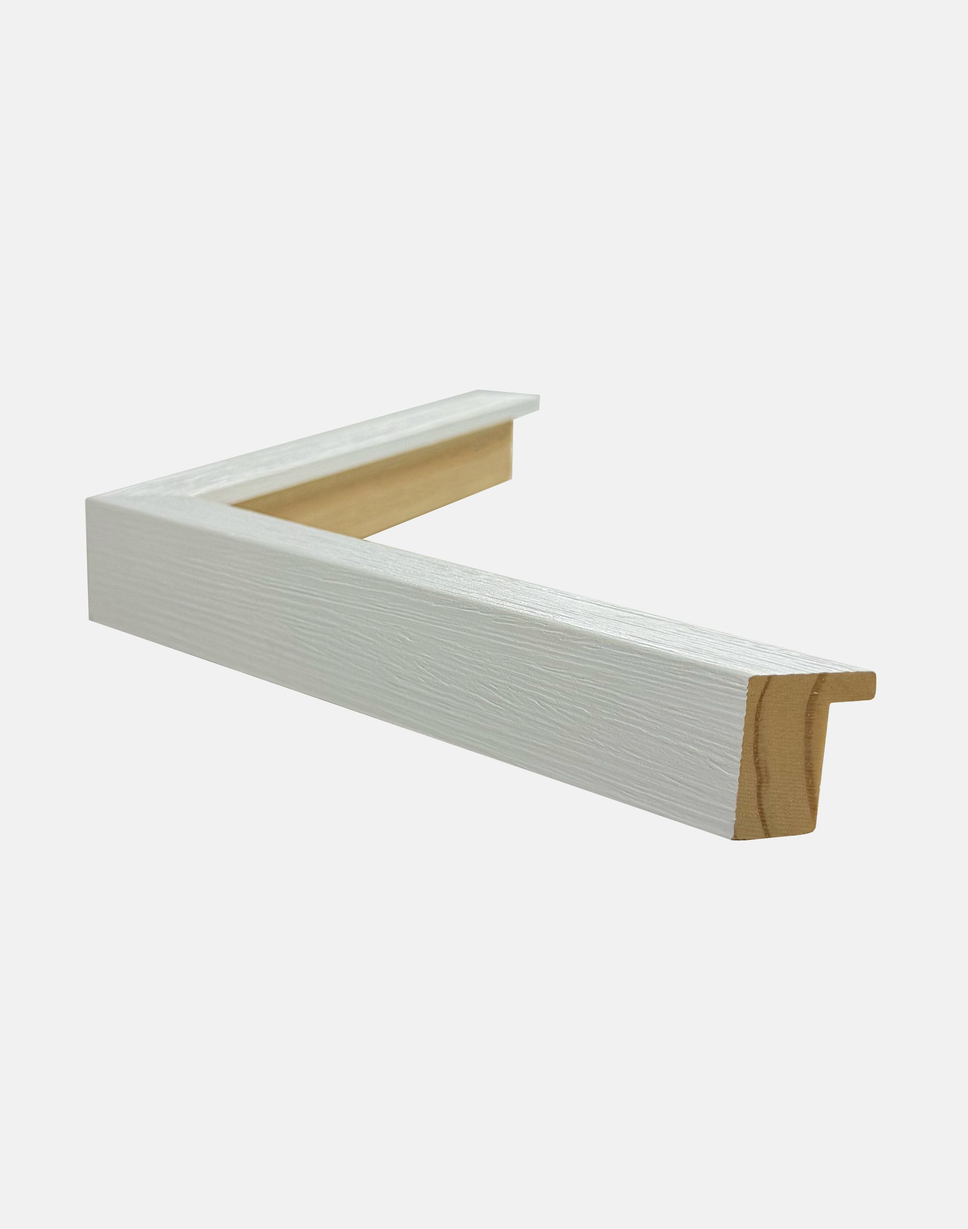 Thin White Open Grained Deep Frame