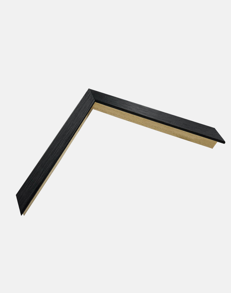 Thin Black Open Grained Deep Frame
