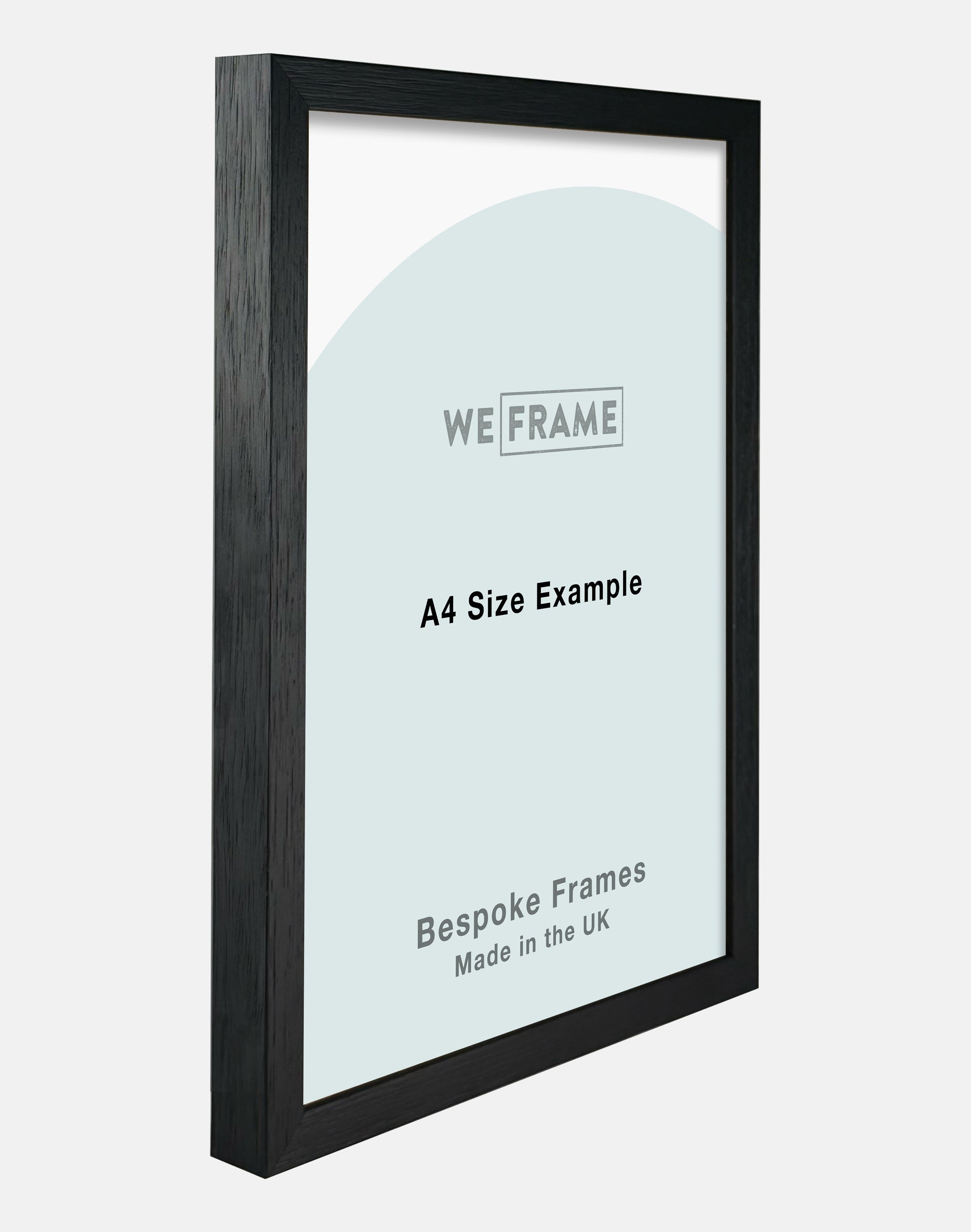 Thin Black Open Grained Deep Frame