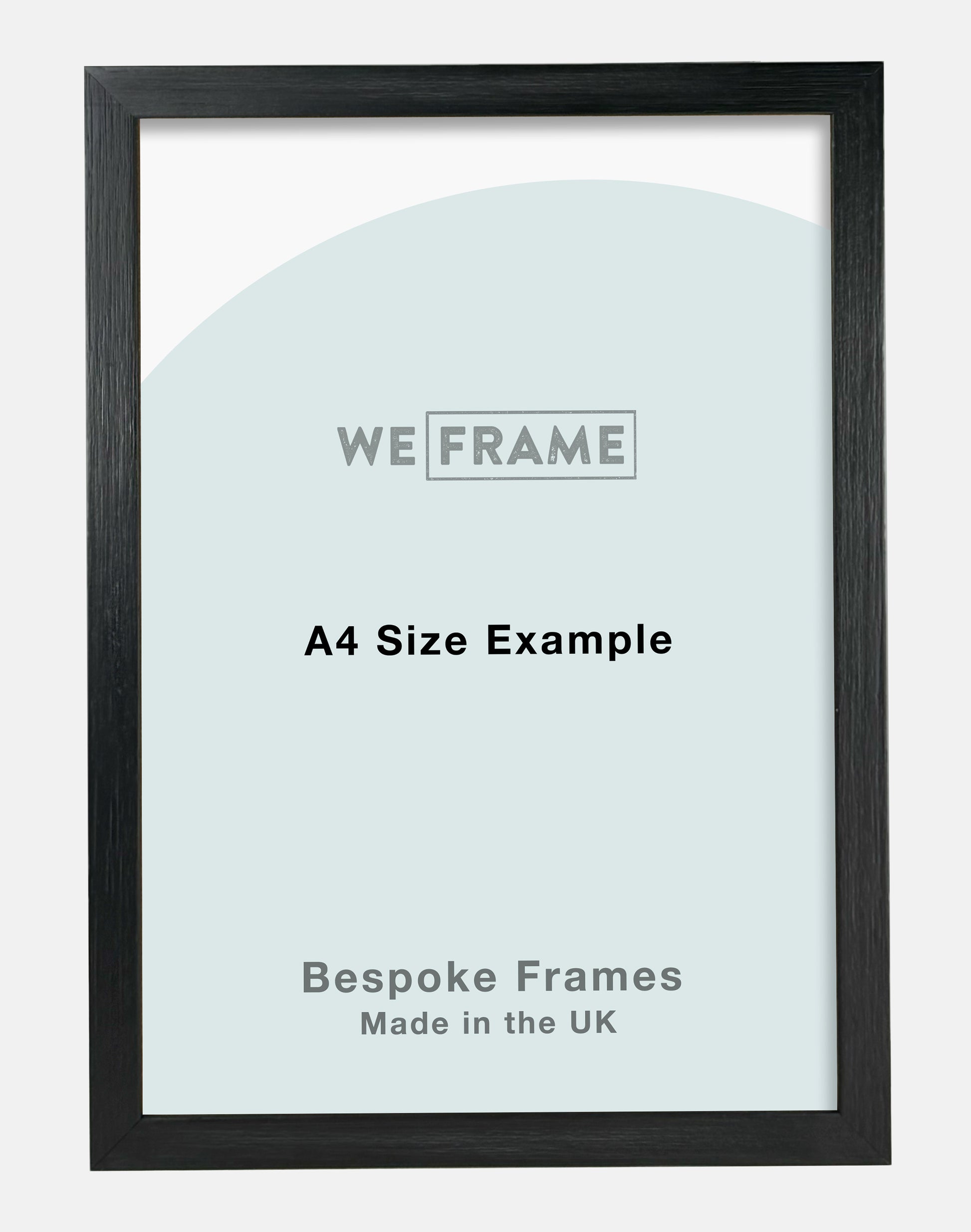 Thin Black Open Grained Deep Frame