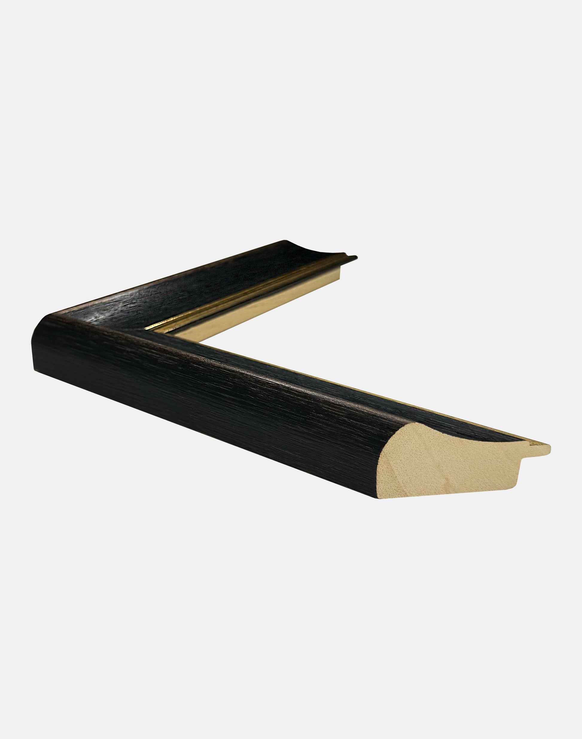 Black and Gold Rustic Scoop Frame