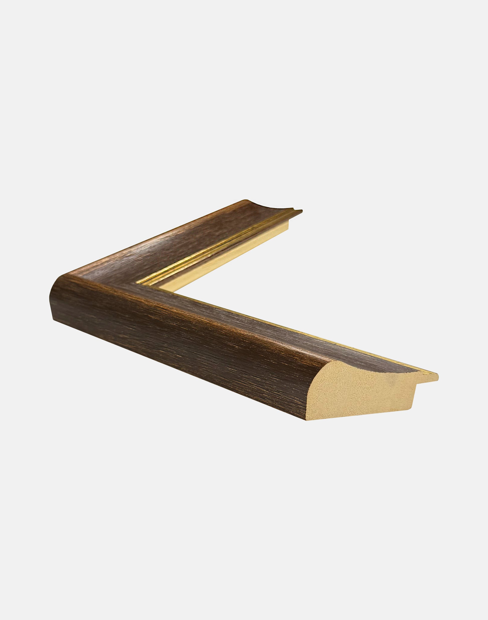Brown and Gold Scoop Frame