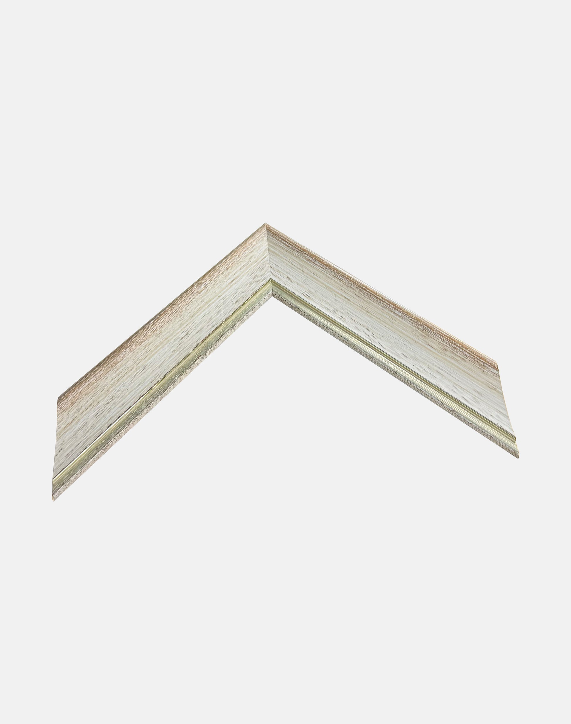 White and Silver Scoop Frame