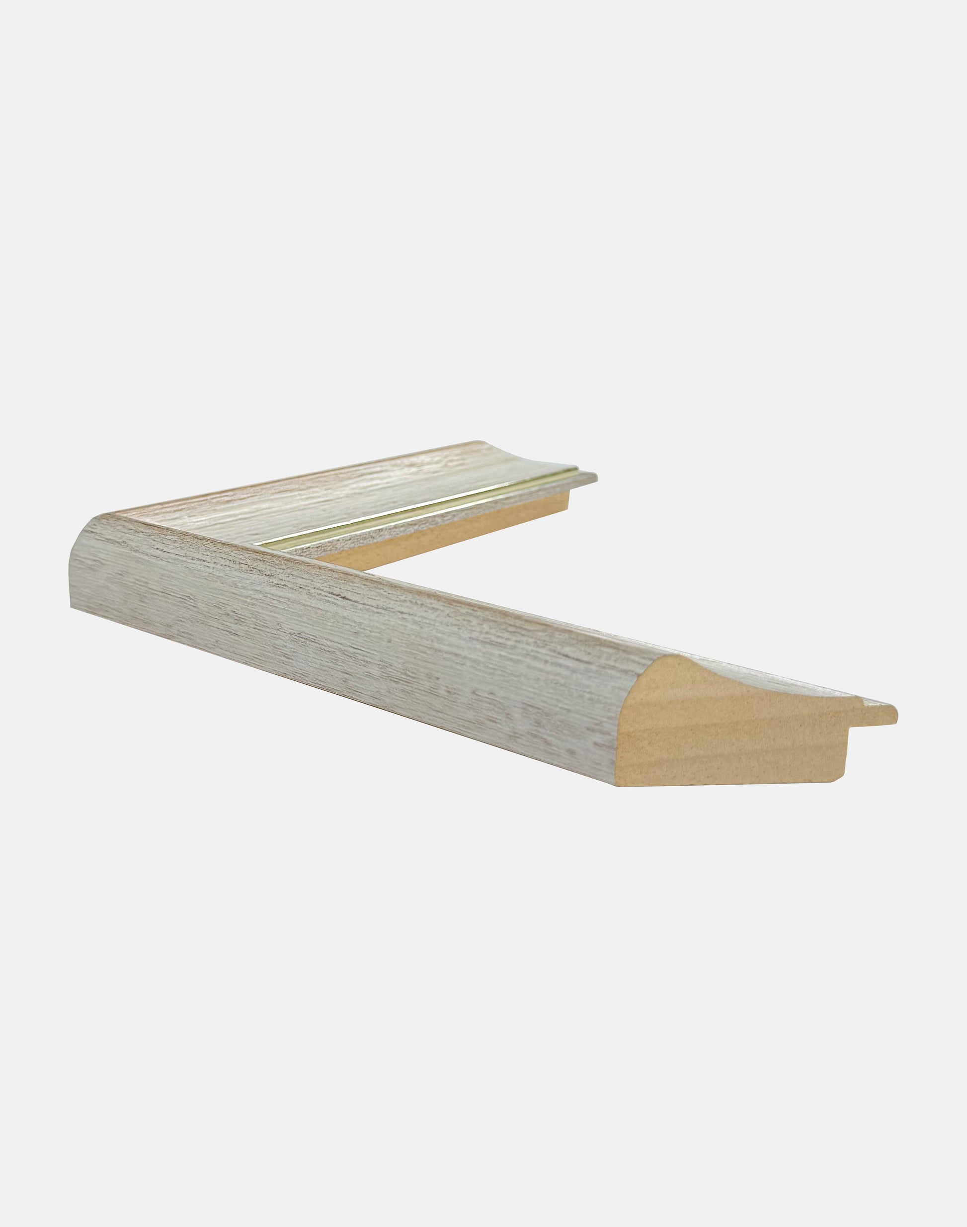 White and Silver Scoop Frame