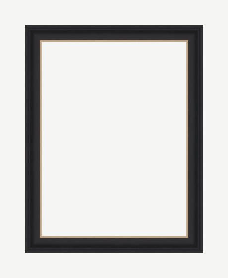 Black and Gold Wide Scoop Frame