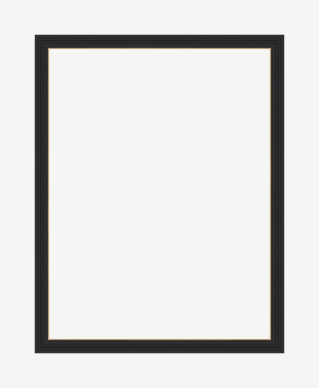 Black and Gold Scoop Frame