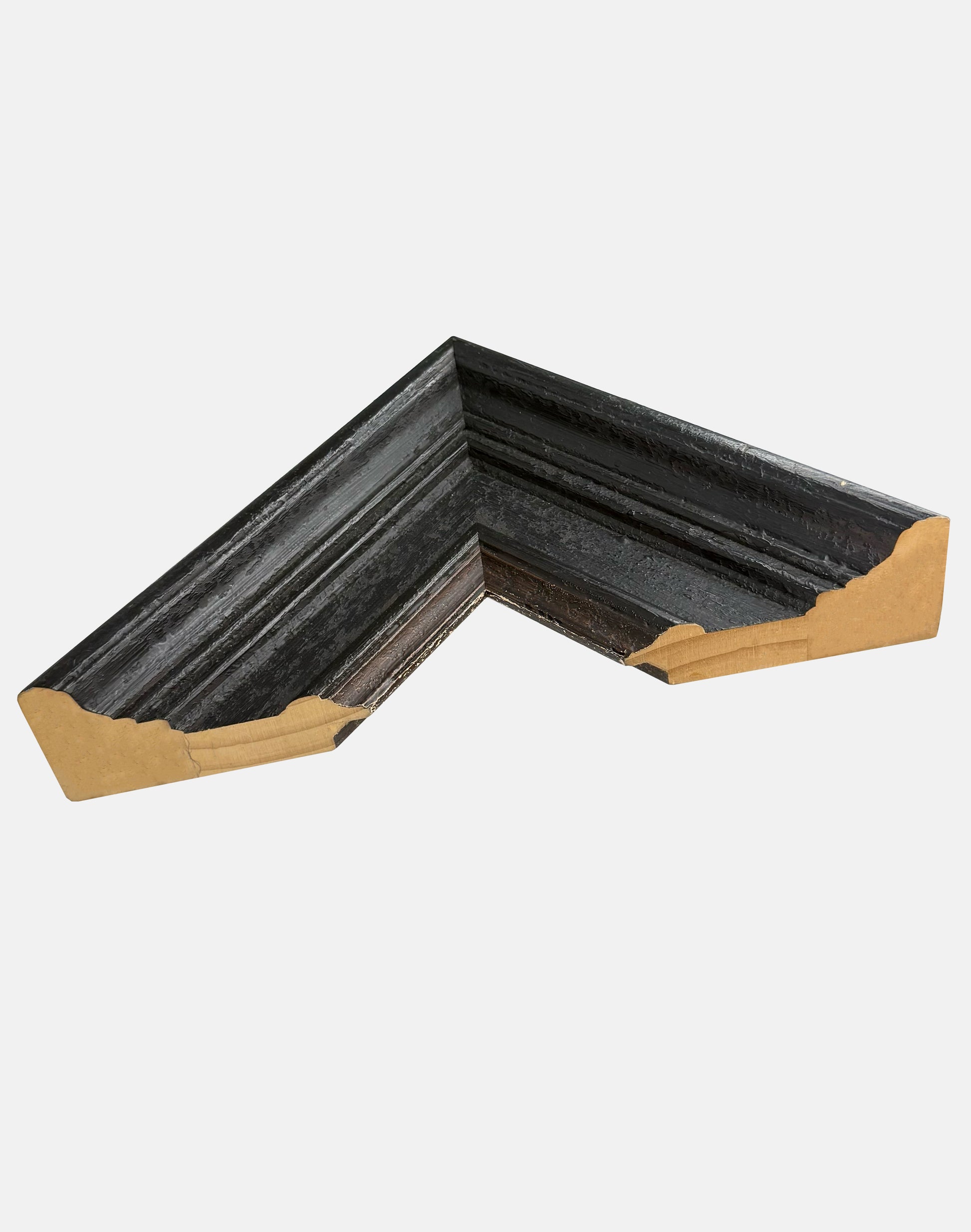 Dark Wood Rustic Scoop Frame