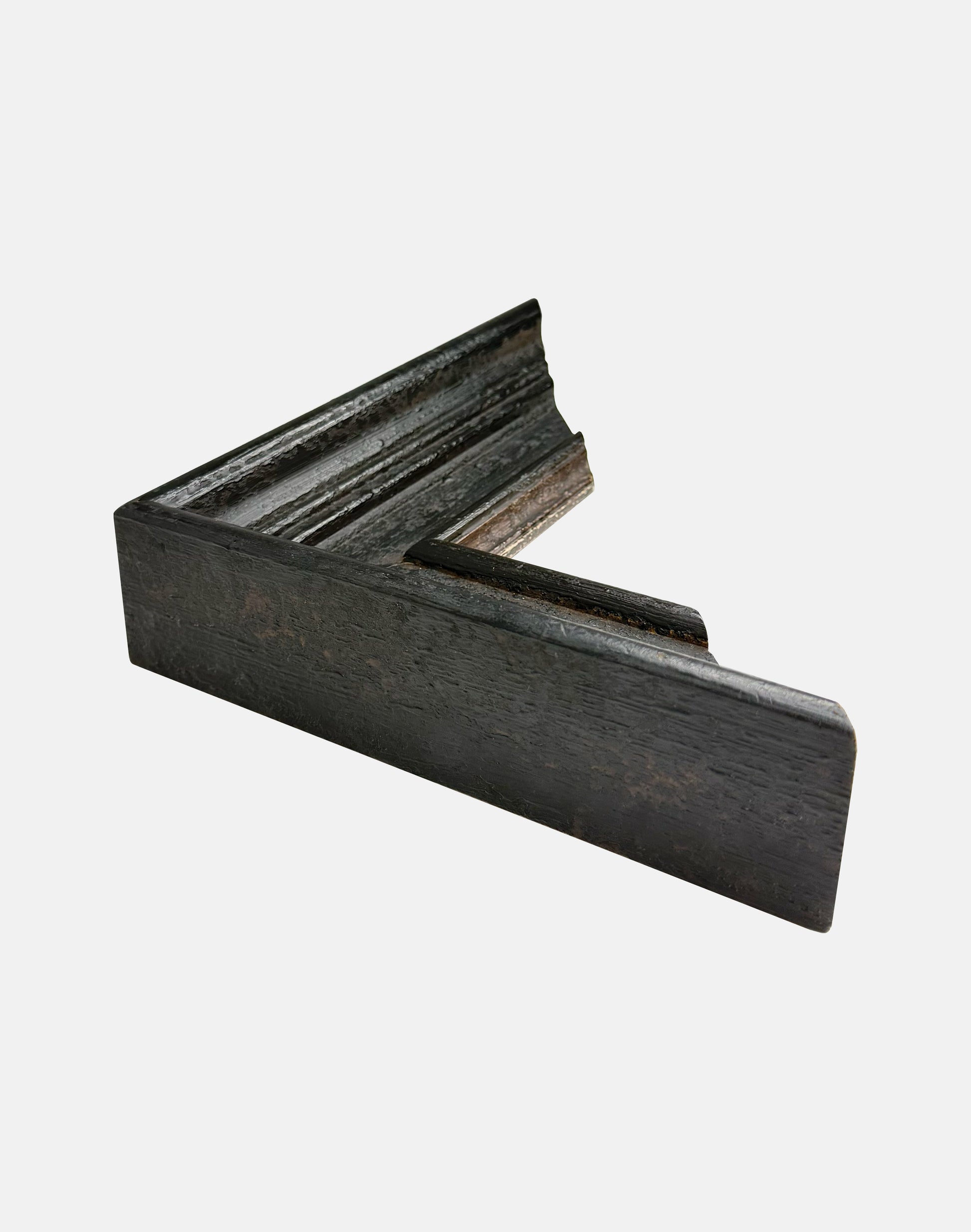 Dark Wood Rustic Scoop Frame