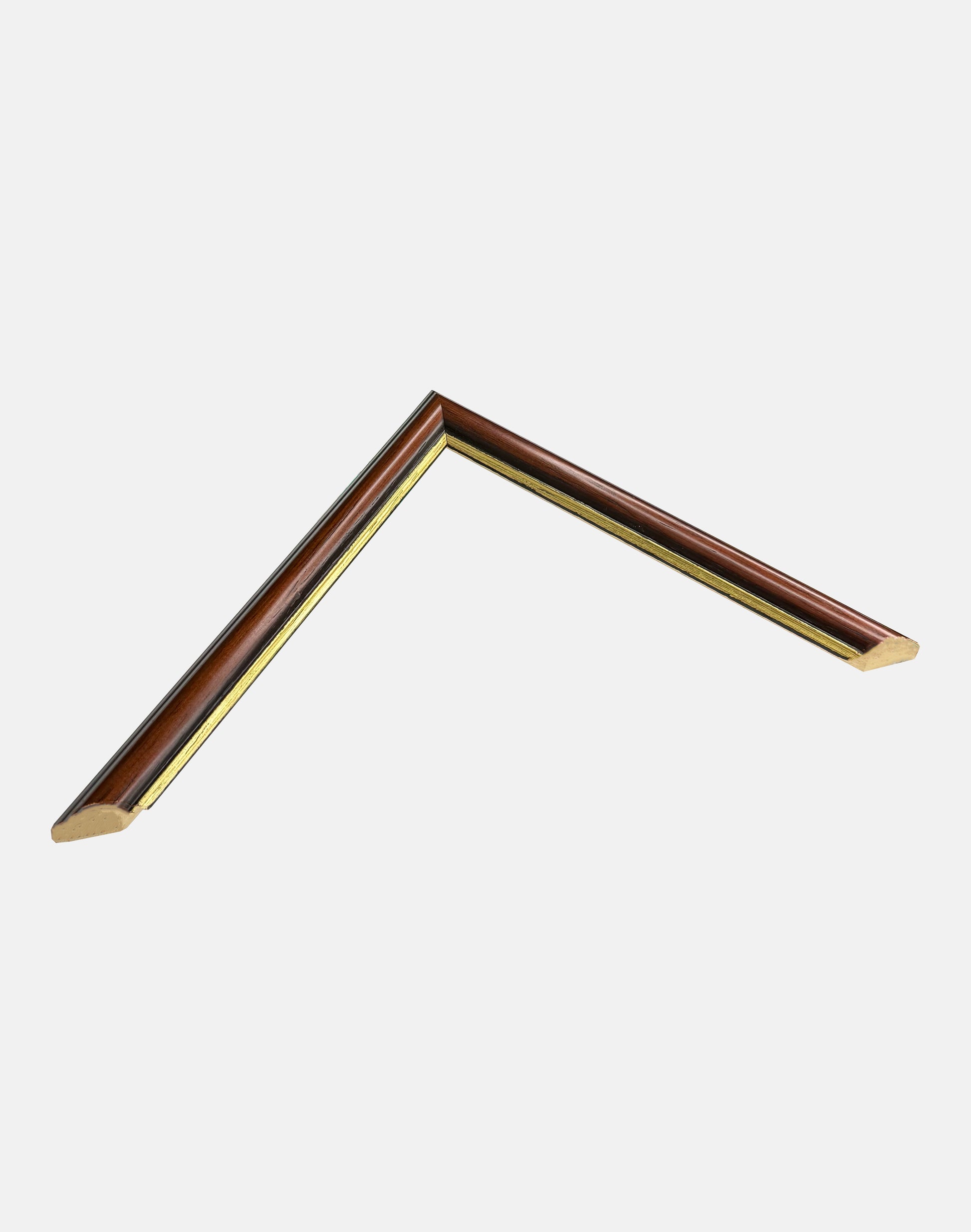 Walnut and Gold Dome Frame