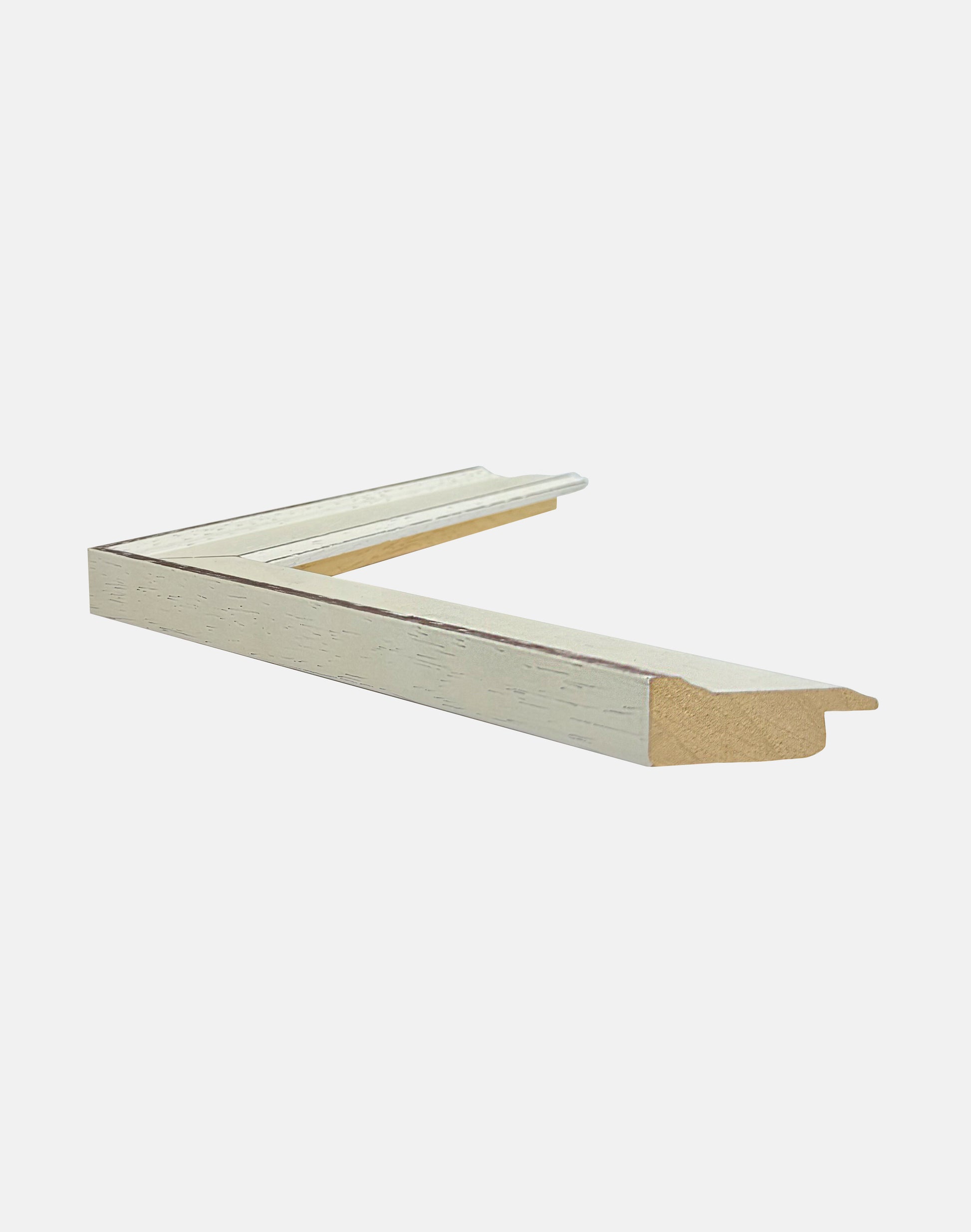 White Rustic Wood Grain Frame