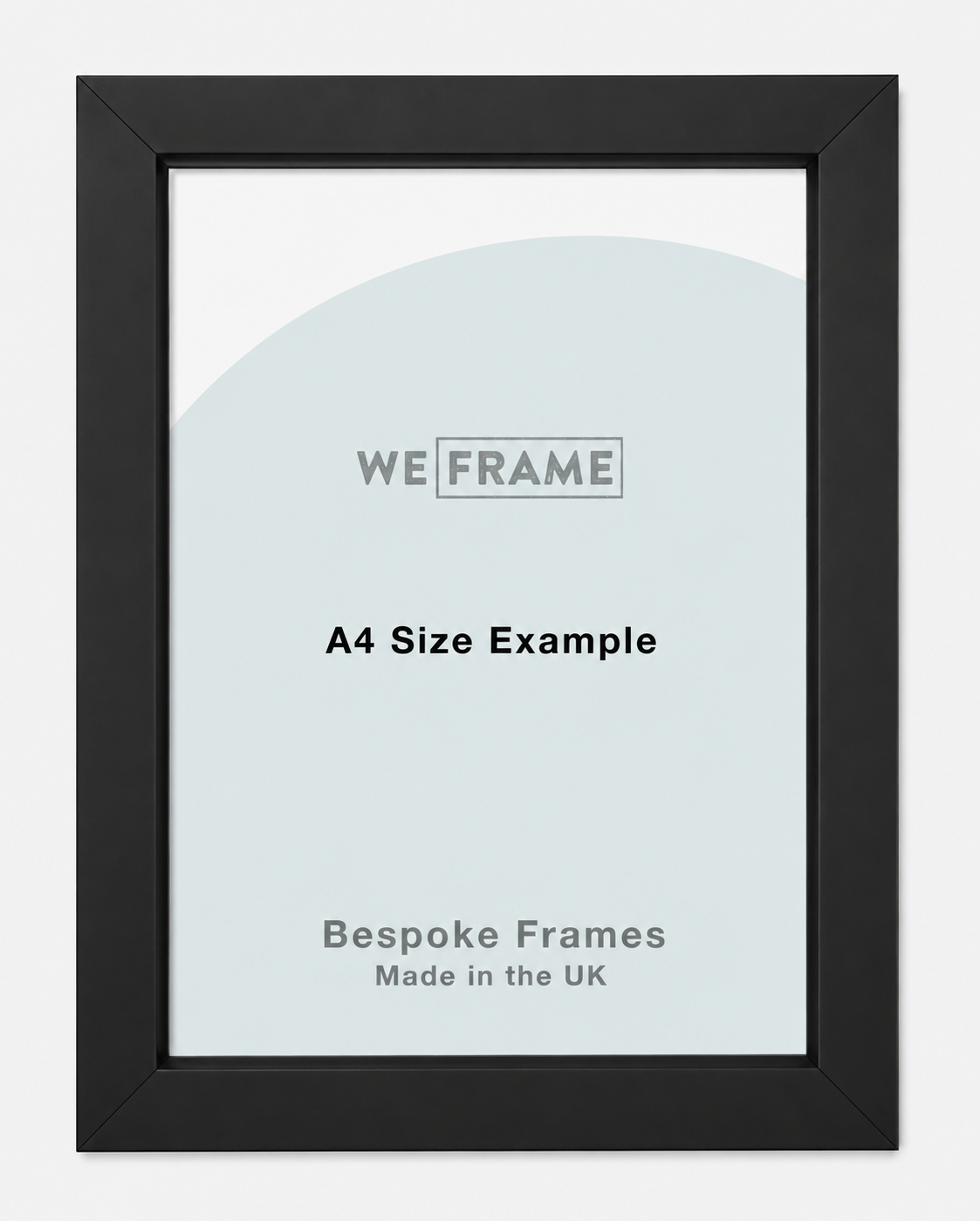 Flat Wide Black Box Frame