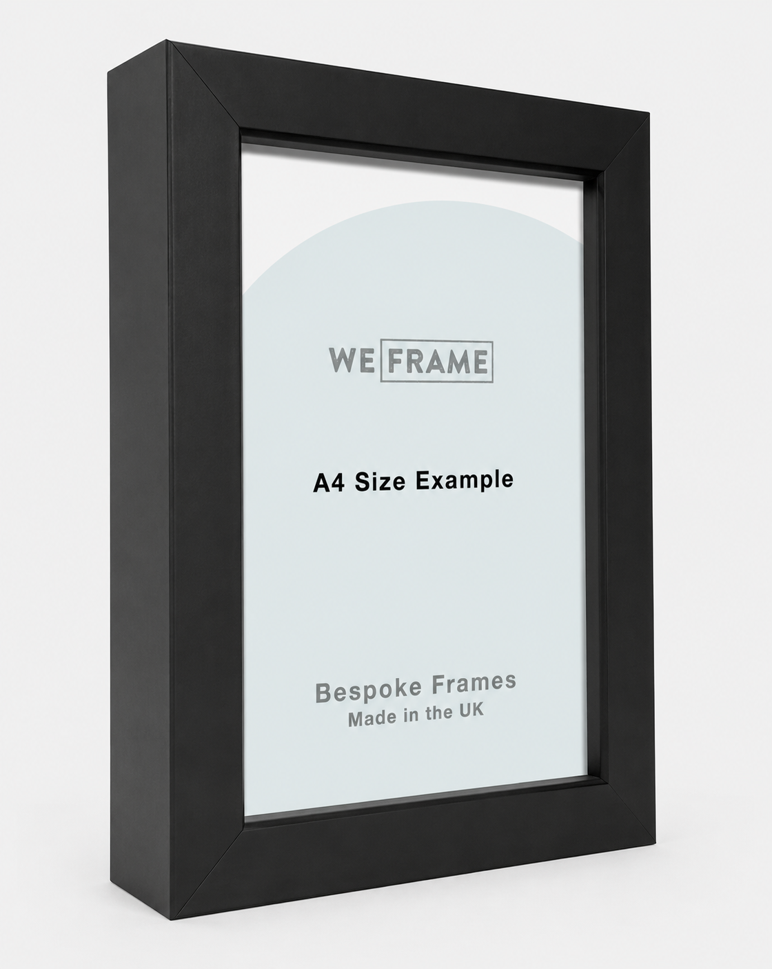 Flat Wide Black Box Frame