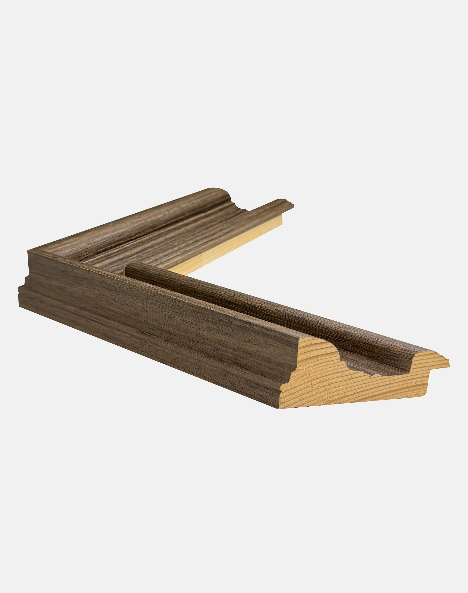 Brown Stepped Scoop Frame