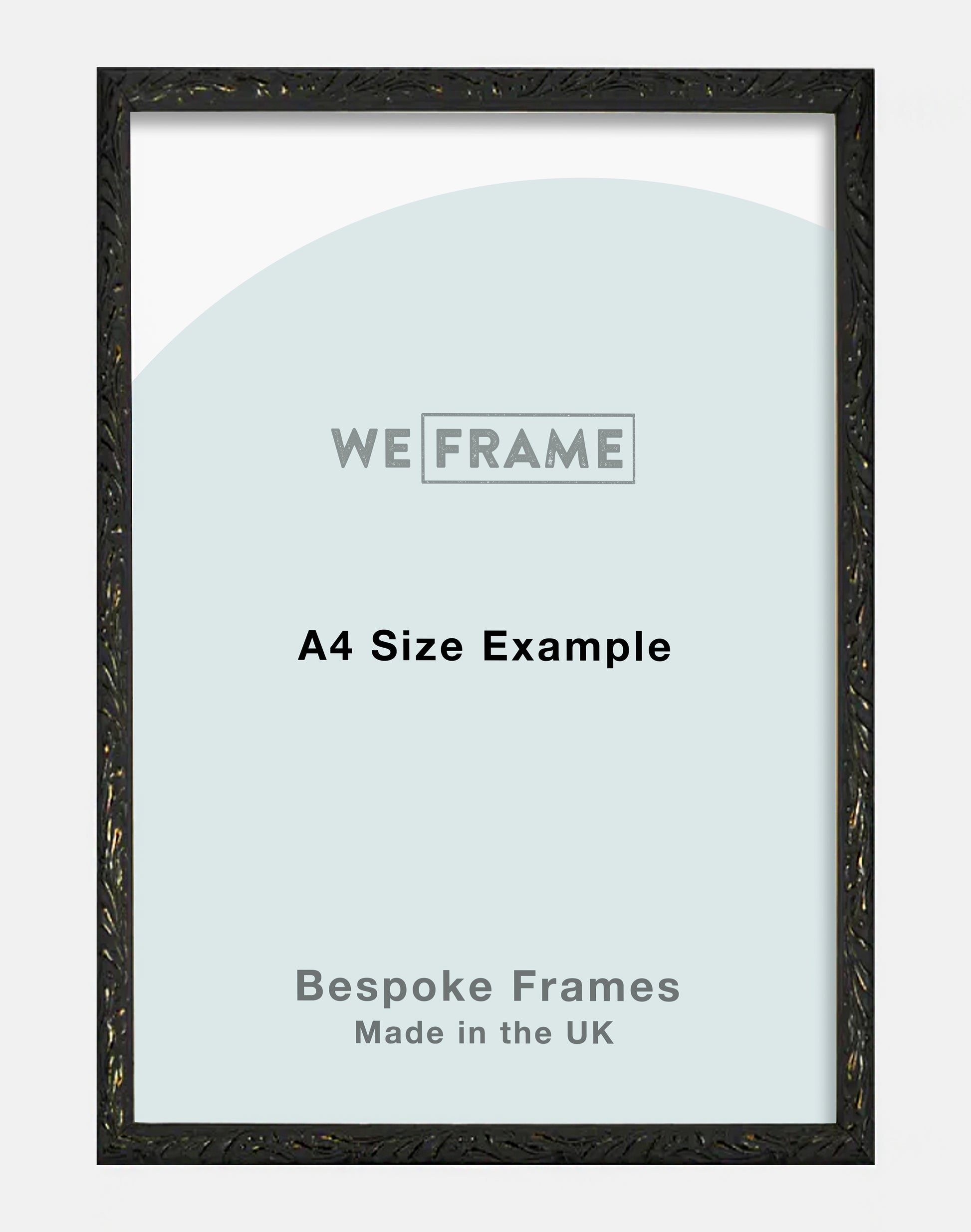 Black Embossed Leaf Frame