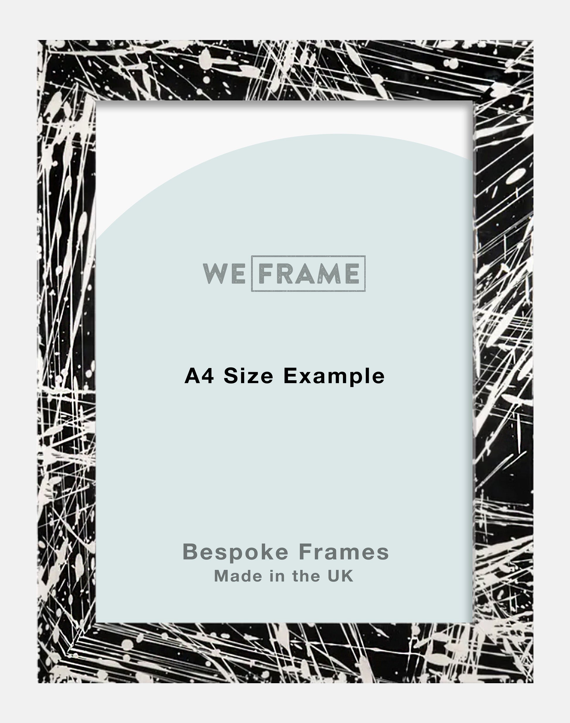 Black and White Painted Box Frame
