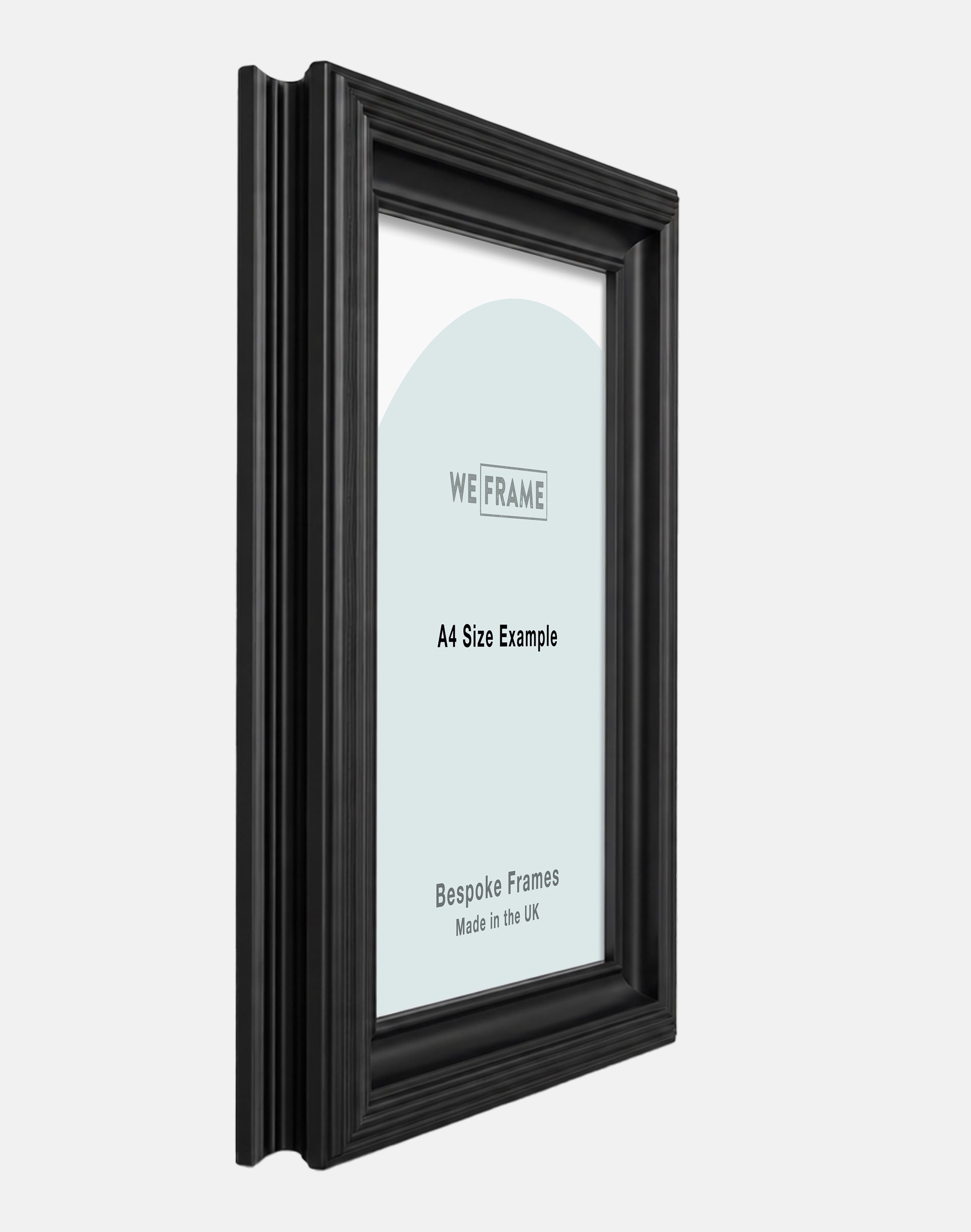 Black Painted Stepped Frame