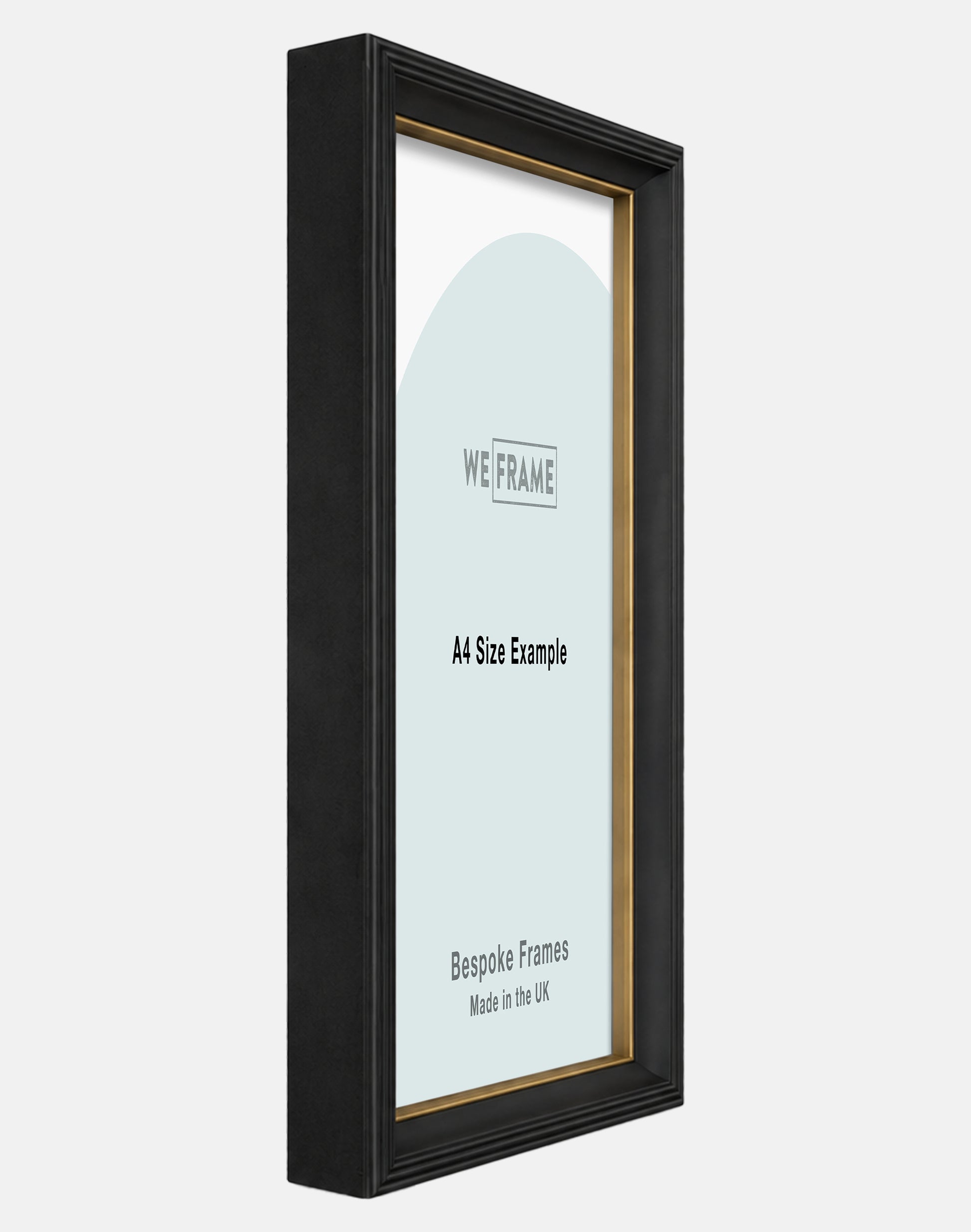 Black and Gold Scoop Frame