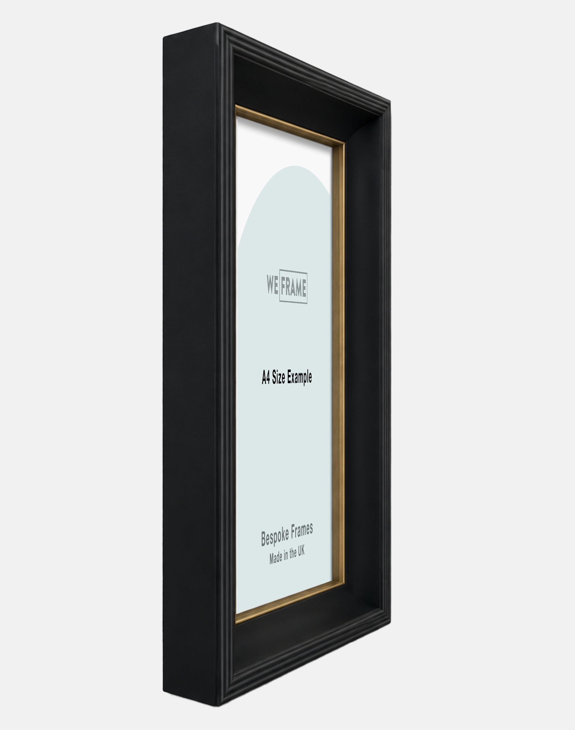 Black and Gold Wide Scoop Frame
