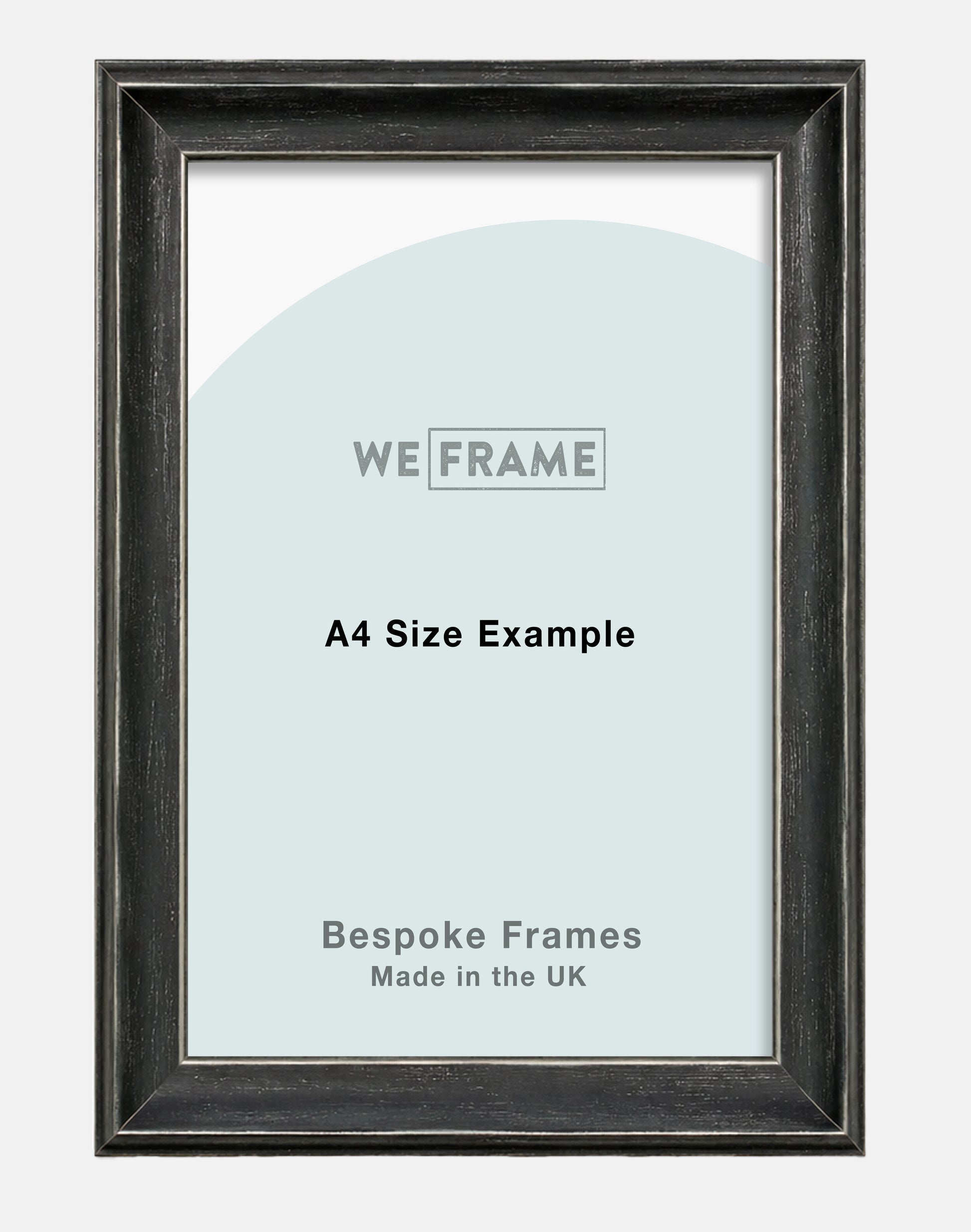 Black Scoop Foil Frame