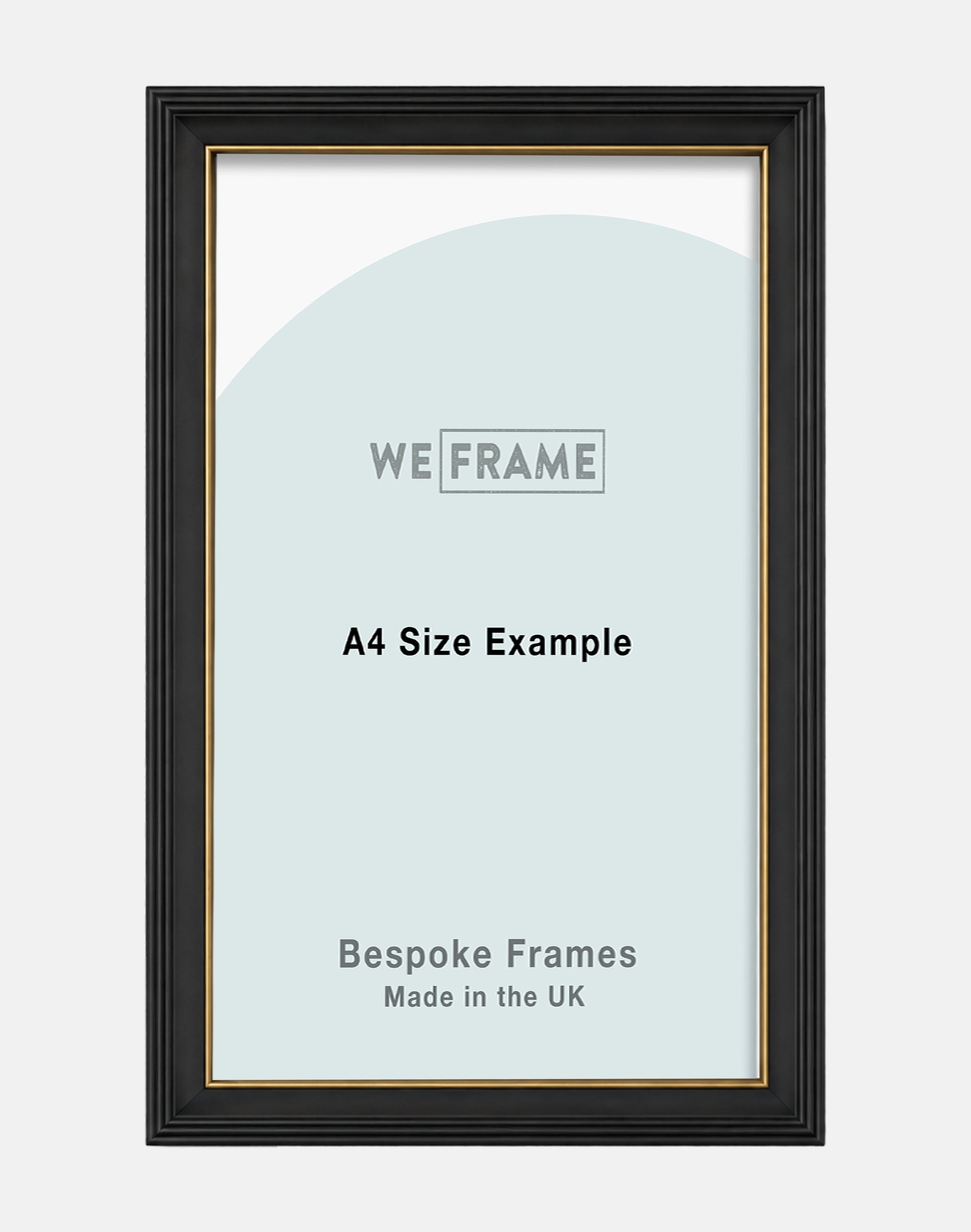 Black and Gold Scoop Frame