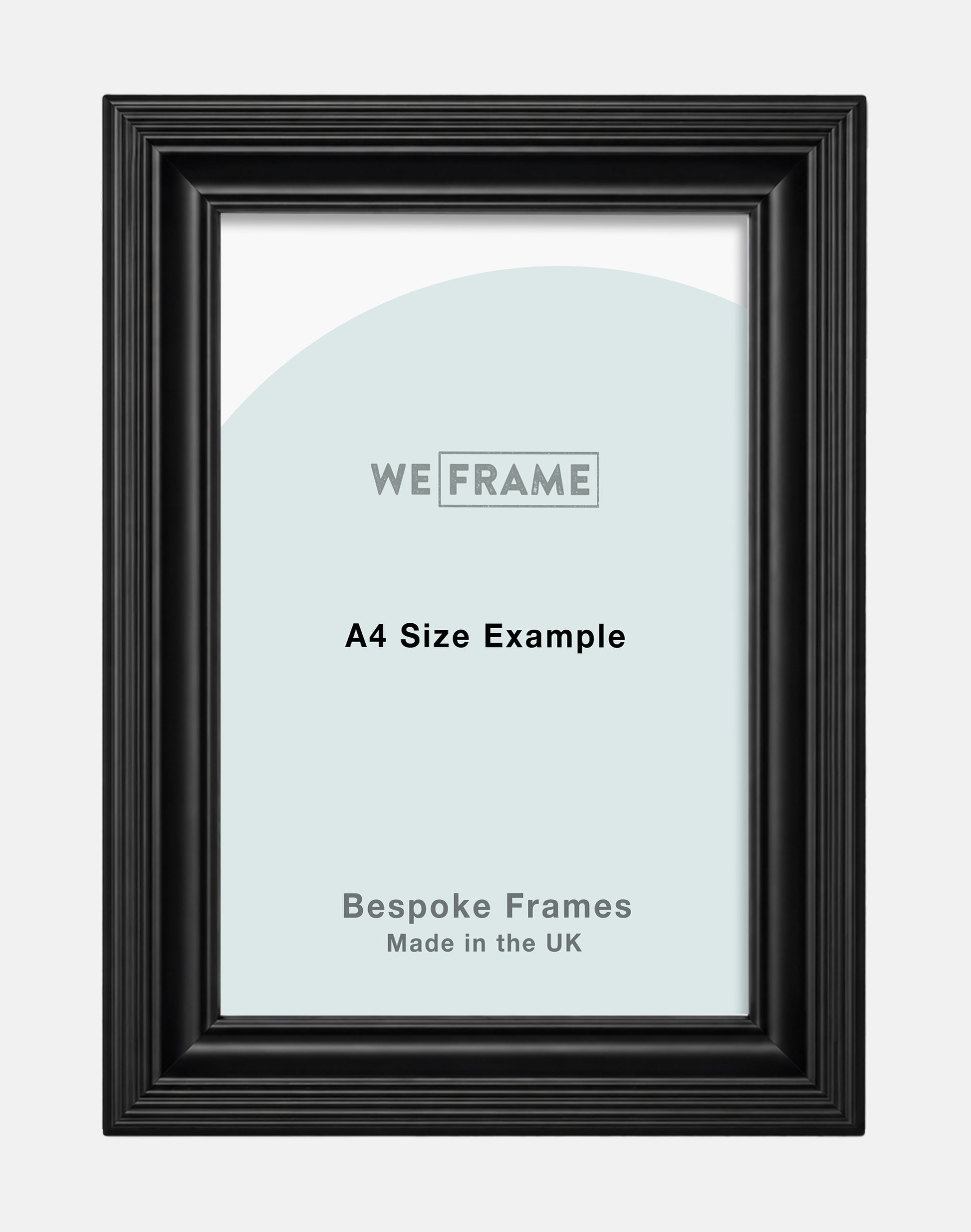 Black Painted Stepped Frame