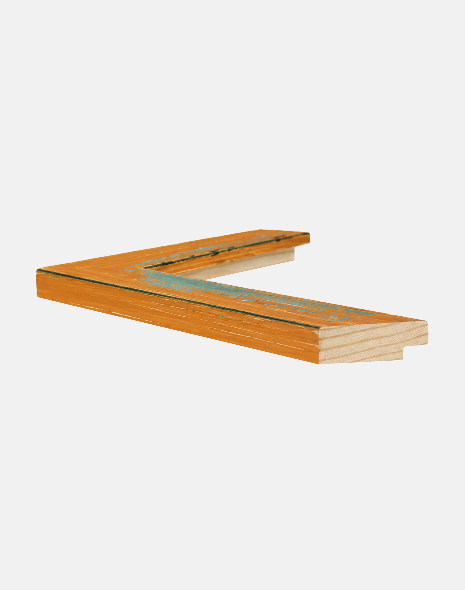 Flat Distressed Orange Frame