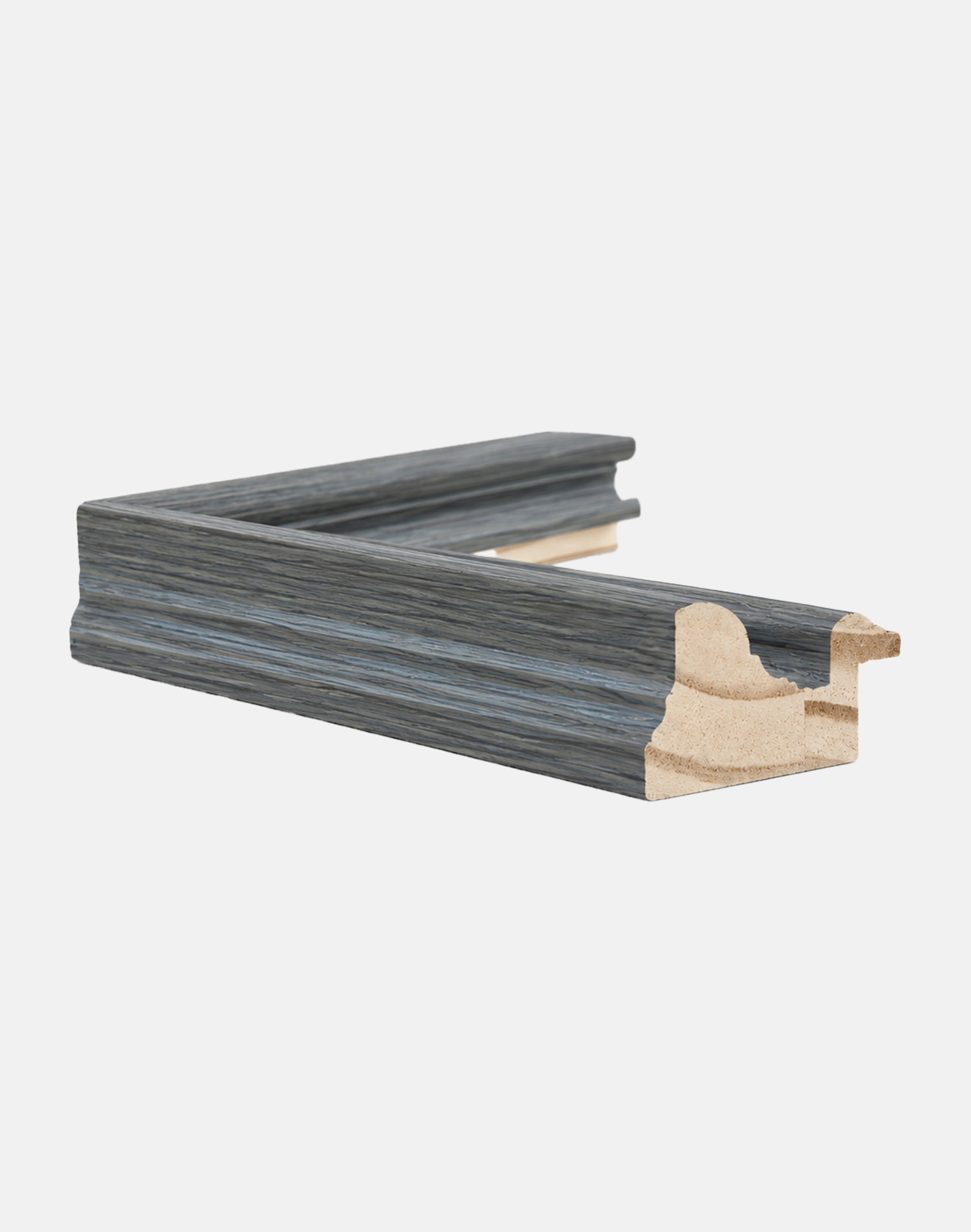 Grey Stepped Scoop Frame